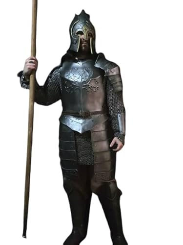 MEDIEVAL HANDICRAFTS STORE Mittelalterliche Rüstung Gondor Infanterie Set Rüstung Anzug für Halloween Cosplay Kostüm Silber, silber, 6' von MEDIEVAL HANDICRAFTS STORE