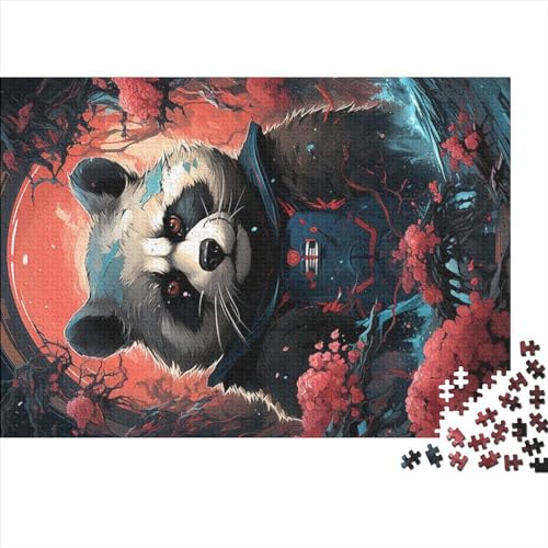 Bunte Panda-Puzzles, 1000 Holzpuzzles, Geschenke für Erwachsene und Kinder, Geschenke, Puzzle, Familienspiel, Spielzeug (Größe 75x50cm) von MEFESE