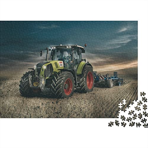 Landwirtschaftliche Werkzeuge Traktoren 500 Teile Holzpuzzle Einzigartiges Puzzle Kreatives Puzzle Geschenk für Erwachsene,Familienspiel Herausforderungsaktivität 52x38cm von MEFESE