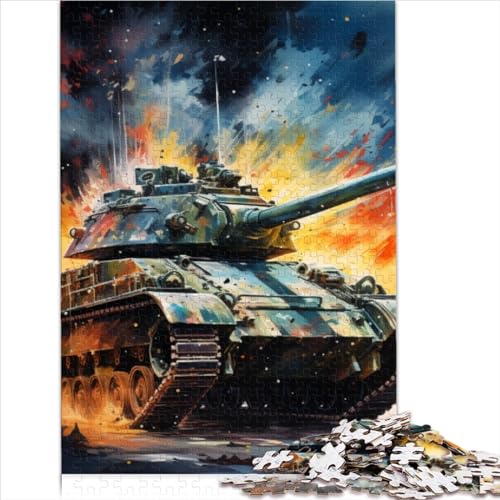 Puzzle Galaxy Tanks Puzzles für Erwachsene, 1000 Teile, Holzpuzzles für Erwachsene und Kinder ab 12 Jahren, Lernspiel (Größe 75x50cm) von MEFESE