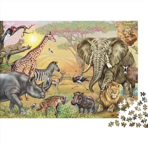 Tierwelt-Puzzle,kreative Puzzles für Erwachsene,500-teiliges Puzzle für Erwachsene und Jugendliche,Puzzle,Lernspielzeug,Geschenk,52x38cm von MEFESE