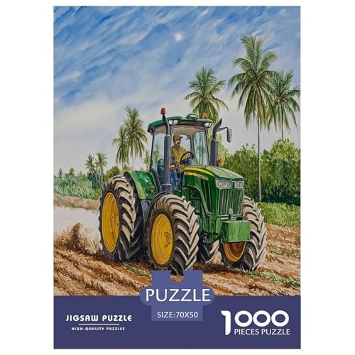 Traktor Puzzle 1000 Teile Schwer Puzzle Spielzeug Pädagogisches Spiel Impossible Herausforderung Spielzeug Für Erwachsene Und Kinder in Bewährter 70x50cm/1000pcs von MEFESE