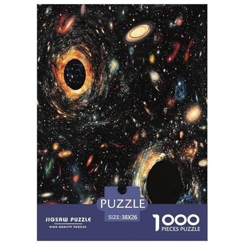 kosmische Galaxie Puzzle 1000 Teile Schwer Puzzle Spielzeug Lernspiel Impossible Herausforderungsspielzeug Für Erwachsene Und Kinder Ab 14 Jahren 38x26cm/1000pcs von MEFESE