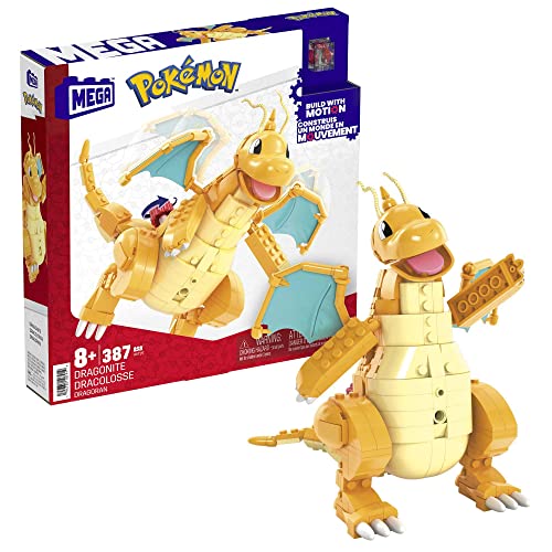 MEGA Pokémon Dragoran - 388-teiliges Bauset zum Aufbauen und mit der Kurbel die Flügel aktivieren, für Kinder ab 8 Jahren, HKT25 MEGA Pokémon Dragoran - 388-teiliges Bauset zum Aufbauen und mit der Kurbel die Flügel aktivieren, für Kinder ab 8 Jahren, HKT25 von Mega Brands