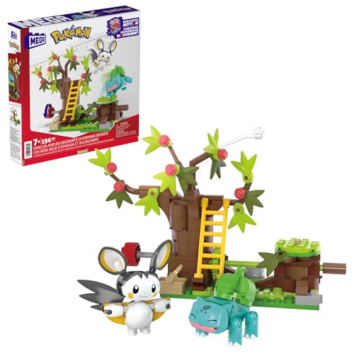 MEGA Pokémon Adventure Builder - erlebnisreiches Bauset mit 194 Teilen, beweglichen Pokémon Emolga und Bisasam, fähig zu Flugbewegungen, für Kinder ab 7 Jahren, HTH69 MEGA Pokémon Adventure Builder - erlebnisreiches Bauset mit 194 Teilen, beweglichen Pokémon Emolga und Bisasam, fähig zu Flugbewegungen, für Kinder ab 7 Jahren, HTH69 von Mega Brands