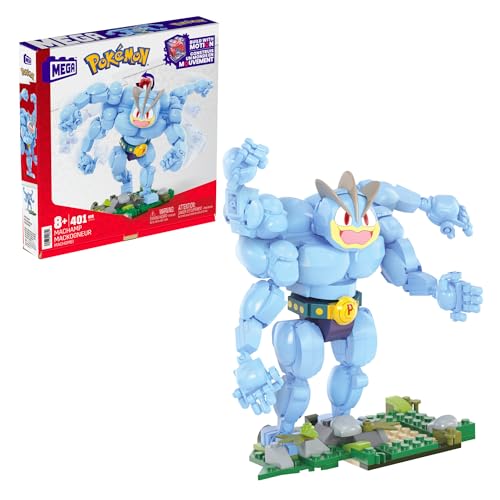 MEGA Pokémon Machomei - 399-teiliges Bauset zum erstellen Einer detailreichen Figur, 18 cm groß, boxt mit den Armen nach vorne, für Kinder ab 3 Jahren HTH70 MEGA Pokémon Machomei - 399-teiliges Bauset zum erstellen Einer detailreichen Figur, 18 cm groß, boxt mit den Armen nach vorne, für Kinder ab 3 Jahren HTH70 von Mega Brands