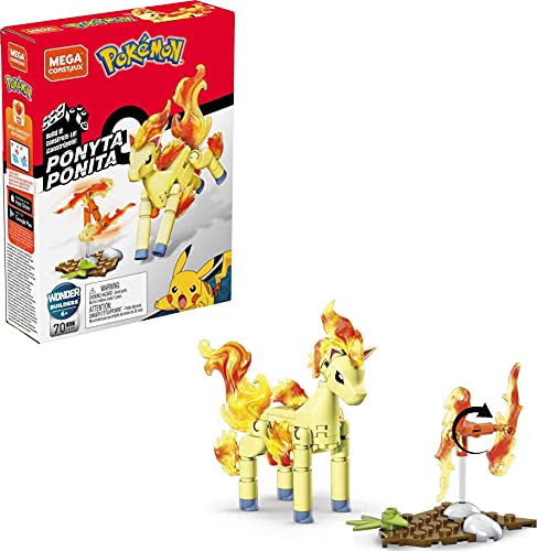 MEGA Construx GKY86 - Pokemon Ponita Bauset, drehbares Feuerrad mit Battle-Effekten, Spielzeug ab 6 Jahren MEGA Construx GKY86 - Pokemon Ponita Bauset, drehbares Feuerrad mit Battle-Effekten, Spielzeug ab 6 Jahren von Mega Brands