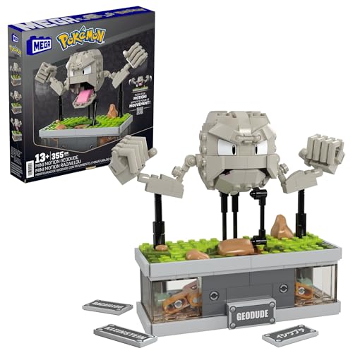 MEGA Pokémon Actionfigur-Bauset, Mini Motion-Kleinstein mit 343 Teilen und Schlagbewegung, Spielzeug für Sammler zum Zusammenbauen und Präsentieren, HWR79 MEGA Pokémon Actionfigur-Bauset, Mini Motion-Kleinstein mit 343 Teilen und Schlagbewegung, Spielzeug für Sammler zum Zusammenbauen und Präsentieren, HWR79 von Mega Brands
