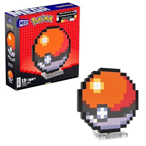 MEGA Pokémon Actionfigur Bauspielzeug, Pokéball mit 381 Teilen, ca. 15 cm groß, für Sammler, JGG71 MEGA Pokémon Actionfigur Bauspielzeug, Pokéball mit 381 Teilen, ca. 15 cm groß, für Sammler, JGG71 von Mega Brands