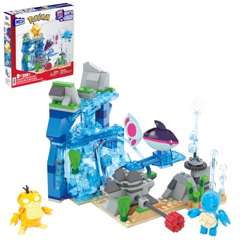 MEGA Pokémon Actionfigur-Bauspielzeug, Wasserabenteuer mit 319 Teilen und beweglichem Schiggy, Enton und Finneon, für Kinder, HXF79 MEGA Pokémon Actionfigur-Bauspielzeug, Wasserabenteuer mit 319 Teilen und beweglichem Schiggy, Enton und Finneon, für Kinder, HXF79 von Mega Brands