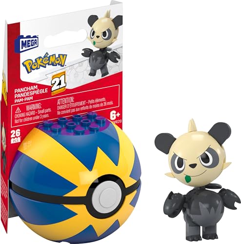 MEGA Pokemon Pancham Building Toy Kit, Poseable Action Figure (26 Pieces) for Kids von Mega Brands