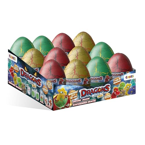 MEGGA Egg Mini Dragons – 12er-Set Drachen Eier zum Schlüpfen & Wachsen | 6 Verschiedene Drachen Überraschungen | Magisches Dragons Spielzeug | Ostergeschenke Kinder MEGGA Egg Mini Dragons – 12er-Set Drachen Eier zum Schlüpfen & Wachsen | 6 Verschiedene Drachen Überraschungen | Magisches Dragons Spielzeug | Ostergeschenke Kinder von MEGGA EGG