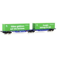 Mehano 28398 H0 Containerwagen Sggmrss'90 "Ermewa", DB AG Cargo, Ep. VI von MEHANO