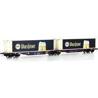 Mehano 28399 H0 Containerwagen Sggmrss'90 "Warsteiner", RailRelease, Ep. VI von MEHANO