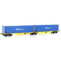 Mehano 28402 H0 Containerwagen Sggmrss'90 "UNIT45.com", Clip, Ep. VI von MEHANO
