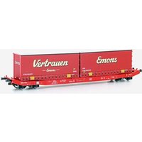 Mehano 28410 H0 Containerwagen Sgkkms 698 "Emons", DB AG Cargo, Ep. VI von MEHANO