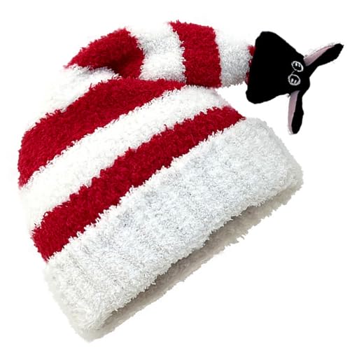 MEIBAOGE Festliche Uni Totenkopfmütze Mädchen Weihnachtsmütze Foto Requisiten Vielseitig Weihnachtsmann Festlich Kätzchen Hut Baggy von MEIBAOGE
