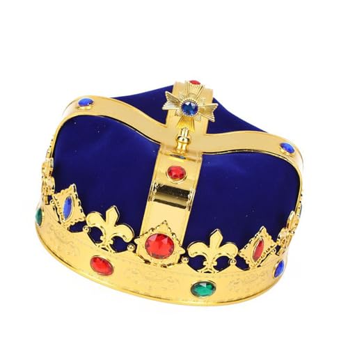 MEIBAOGE Geogrous Jeweled King Crowns Zauberstab für Show-Auftritte, Kindergeburtstag, Party, Foto-Requisiten von MEIBAOGE