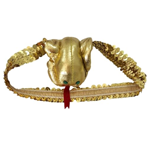 MEIBAOGE Haarreif mit goldenen Pailletten, Cosplay, Kleopatra, Schlangen, Stirnband, Cosplay-Zubehör, Stirnband, Schlangen, Haarband, Foto-Requisiten MEIBAOGE Haarreif mit goldenen Pailletten, Cosplay, Kleopatra, Schlangen, Stirnband, Cosplay-Zubehör, Stirnband, Schlangen, Haarband, Foto-Requisiten von MEIBAOGE
