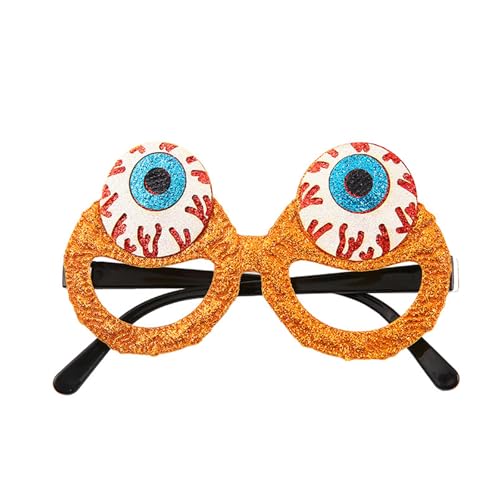 MEIBAOGE Halloween Brille Halloween Kostüm Brille Neuheit Brille Anziehbrille Kürbisgläser für Erwachsene Kostüme MEIBAOGE Halloween Brille Halloween Kostüm Brille Neuheit Brille Anziehbrille Kürbisgläser für Erwachsene Kostüme von MEIBAOGE