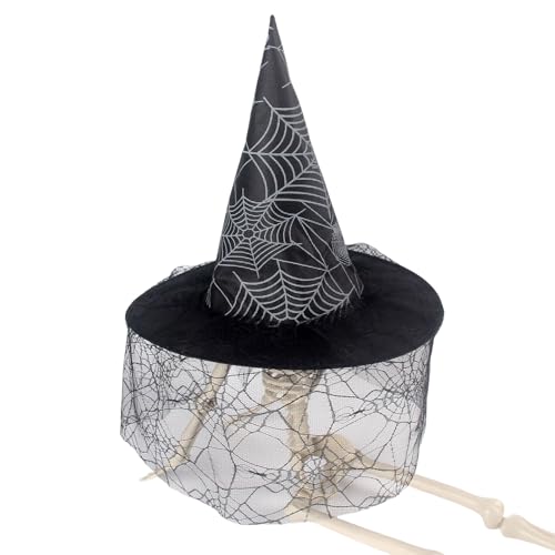 MEIBAOGE Halloween-Hexenhut für Kinder und Erwachsene, Halloween-Party, Cosplay, Kostüm, Requisiten, Hexenhut für Halloween-Party MEIBAOGE Halloween-Hexenhut für Kinder und Erwachsene, Halloween-Party, Cosplay, Kostüm, Requisiten, Hexenhut für Halloween-Party von MEIBAOGE