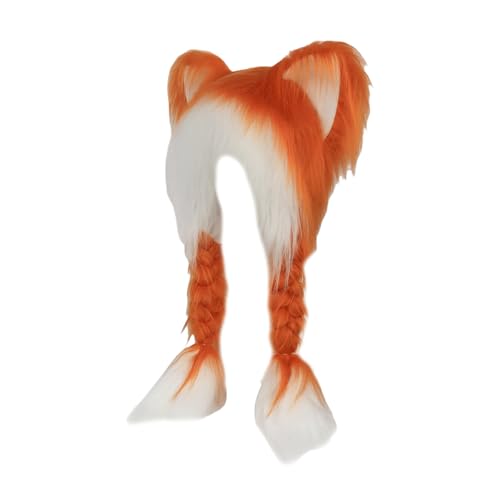 MEIBAOGE Hut für Damen, Kätzchenohren, Cosplay, Pelzohren, Katzenohren, vielseitiger Hut, atmungsaktiv, für Erwachsene, lässiges Sportzubehör MEIBAOGE Hut für Damen, Kätzchenohren, Cosplay, Pelzohren, Katzenohren, vielseitiger Hut, atmungsaktiv, für Erwachsene, lässiges Sportzubehör von MEIBAOGE