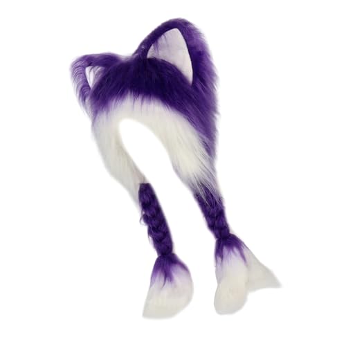 MEIBAOGE Hut für Damen, Kätzchenohren, Cosplay, Pelzohren, Katzenohren, vielseitiger Hut, atmungsaktiv, für Erwachsene, lässiges Sportzubehör MEIBAOGE Hut für Damen, Kätzchenohren, Cosplay, Pelzohren, Katzenohren, vielseitiger Hut, atmungsaktiv, für Erwachsene, lässiges Sportzubehör von MEIBAOGE