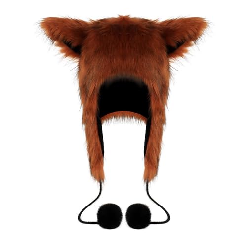 MEIBAOGE Plüsch Katzenohren Hut Kopfbedeckung Warm Pelzhut für Halloween Kostüm Cosplay Party Zubehör Winter Winddicht Hut MEIBAOGE Plüsch Katzenohren Hut Kopfbedeckung Warm Pelzhut für Halloween Kostüm Cosplay Party Zubehör Winter Winddicht Hut von MEIBAOGE
