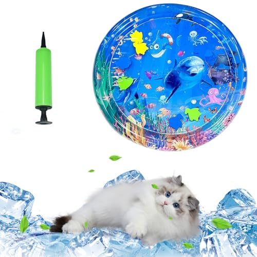 MEIBAOGE Wassersensorische Spielmatte für Katzen Kühlmatte für Katzen Hunde Liege Bett Wasserbett Sofa für den Innenbereich MEIBAOGE Wassersensorische Spielmatte für Katzen Kühlmatte für Katzen Hunde Liege Bett Wasserbett Sofa für den Innenbereich von MEIBAOGE