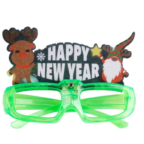 MEIBAOGE Weihnachtsbrille, Neujahrsbrille, beleuchtet, Weihnachtsfeier, Dekoration, einzigartige Foto-Requisiten MEIBAOGE Weihnachtsbrille, Neujahrsbrille, beleuchtet, Weihnachtsfeier, Dekoration, einzigartige Foto-Requisiten von MEIBAOGE