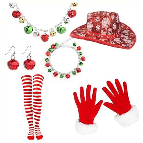 MEIBAOGE Weihnachtsmannanzug, Nikolausmütze, Strümpfe, Halskette, Handschuhe, Set, Foto-Requisiten, Weihnachtsfeier, Coaplay, Weihnachtsmann, Rollenspiel MEIBAOGE Weihnachtsmannanzug, Nikolausmütze, Strümpfe, Halskette, Handschuhe, Set, Foto-Requisiten, Weihnachtsfeier, Coaplay, Weihnachtsmann, Rollenspiel von MEIBAOGE