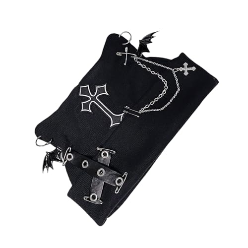 Totenkopf-Hut für Halloween Cosplay Fledermausflügel Hut mit Kreuzen Hut Pullover Cosplay Hut Kätzchen Schädel Caps 2000er Jahre Foto Requisiten Totenkopf-Hut für Halloween Cosplay Fledermausflügel Hut mit Kreuzen Hut Pullover Cosplay Hut Kätzchen Schädel Caps 2000er Jahre Foto Requisiten von MEIBAOGE