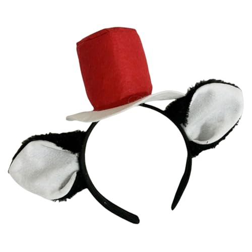 Weihnachtsmannmütze, Katzenohr-Haarreif für Rollenspiel, Cosplay, Kostüm, Stirnband, Halloween, Kopfschmuck, japanische Themenparty, Stirnband von MEIBAOGE