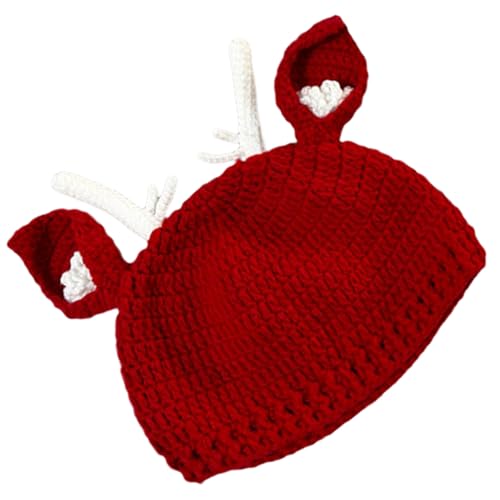 Weihnachtsmütze mit Rentiergeweih, warme Wintermütze, saisonale Vielseitigkeit, Kostüm-Hut für Feiertage, Partys und Familienfeiern Weihnachtsmütze mit Rentiergeweih, warme Wintermütze, saisonale Vielseitigkeit, Kostüm-Hut für Feiertage, Partys und Familienfeiern von MEIBAOGE