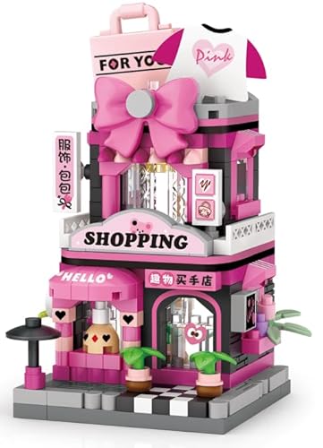 MEIEST 4 Packs Mini Stadtgeschäfte Straßenblick Bausteine Modell Set,Simulation Geschenkgeschäft Architektur Sammlung Partikelbau Bausteine Spielzeug MEIEST 4 Packs Mini Stadtgeschäfte Straßenblick Bausteine Modell Set,Simulation Geschenkgeschäft Architektur Sammlung Partikelbau Bausteine Spielzeug von MEIEST