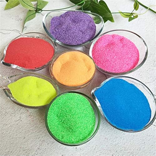 MEIEST 7 Stück bunter magischer Sand, erstaunlicher hydrophober Sand, Weltraumsand, wird nie nassen Sand, Spielen Sie sandfarbenes Sandspielzeug, Neuheiten, Partygeschenke (7 Farben) von MEIEST