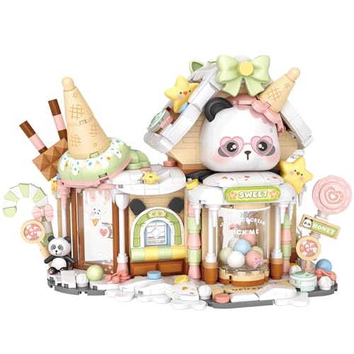 MEIEST Panda Eisdiele Bausteine Set,Mini City Shop Street View Partikel BAU Gebäude Ziegel Spielzeug,Wohnkultur MEIEST Panda Eisdiele Bausteine Set,Mini City Shop Street View Partikel BAU Gebäude Ziegel Spielzeug,Wohnkultur von MEIEST
