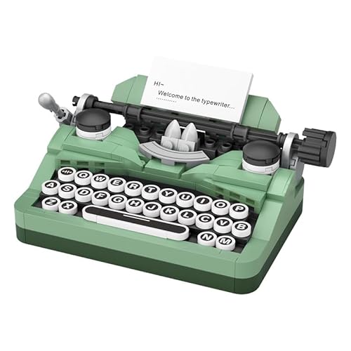 MEIEST Retro Schreibmaschine Bausteine Set,Kreatives Sammelspielzeug Jahrgang Bausteine Spielzeug,Niedliche Heimdekoration von MEIEST