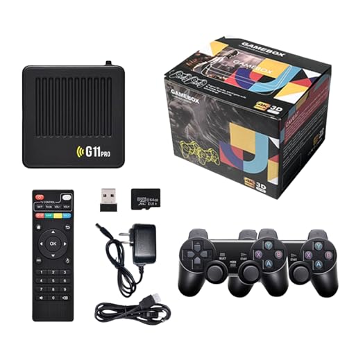 retrowave g11 pro Konsole Retro Spielkonsole mit 4K Grafik, Plug and Play für Zwei Spieler, Heimspielsystem für nostalgische Videospiele von MEIION