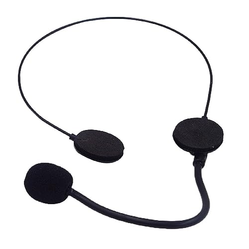 MEISH Radio Telefon Headset Prop Mikrofon Fancy Kostüm Mikrofon Spielzeug Cosplay Kopfbedeckung für Maskerade Ball Cosplay Party von MEISH
