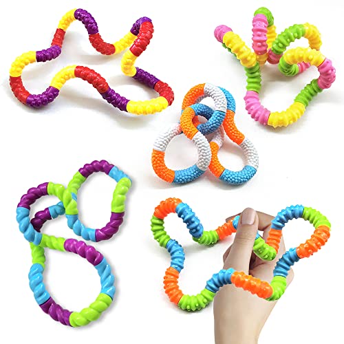 MEISHANG 5 PCS Fidget Twister Handspielzeug,Wickelspielzeug Stressabbau,Twister Fidget Toy,Hand Tangles Toy,Hand Eye Coordination Toy,Handspielzeug Autismus von MEISHANG