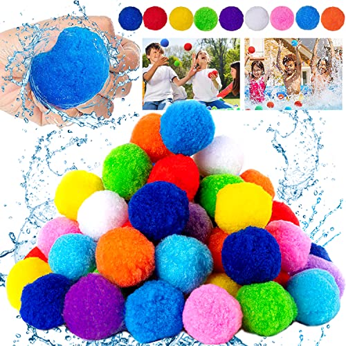 MEISHANG Softball Wasserbomben, 45 Stück Wiederverwendbar, Splash Wasserbälle, Wasserbomben Kinder Set, Splash Bälle für Kinder & Erwachsene Wasserspaß MEISHANG Softball Wasserbomben, 45 Stück Wiederverwendbar, Splash Wasserbälle, Wasserbomben Kinder Set, Splash Bälle für Kinder & Erwachsene Wasserspaß von MEISHANG