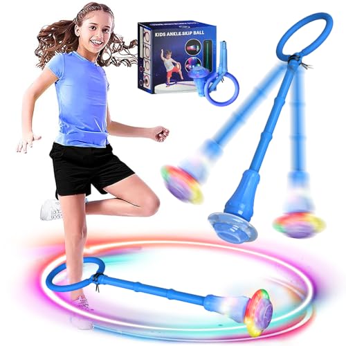 MEISHANG Swing Wheel mit Lichtrad,Swing Wheel mit Nachtleuchteffekt,Springring Fußkreisel Kinder,Kinder Blinkender Springring,Faltbarer Blinkender Sprungball,Geschenke für Mädchen 3+ Jahre MEISHANG Swing Wheel mit Lichtrad,Swing Wheel mit Nachtleuchteffekt,Springring Fußkreisel Kinder,Kinder Blinkender Springring,Faltbarer Blinkender Sprungball,Geschenke für Mädchen 3+ Jahre von MEISHANG