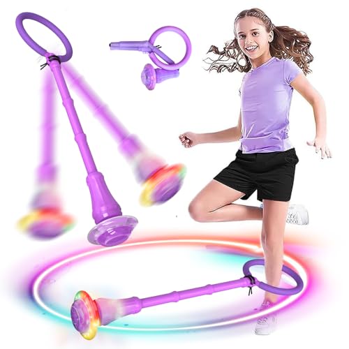 MEISHANG Swing Wheel mit Lichtrad,Swing Wheel mit Nachtleuchteffekt,Springring Fußkreisel Kinder,Kinder Blinkender Springring,Faltbarer Blinkender Sprungball,Geschenke für Mädchen 3+ Jahre MEISHANG Swing Wheel mit Lichtrad,Swing Wheel mit Nachtleuchteffekt,Springring Fußkreisel Kinder,Kinder Blinkender Springring,Faltbarer Blinkender Sprungball,Geschenke für Mädchen 3+ Jahre von MEISHANG