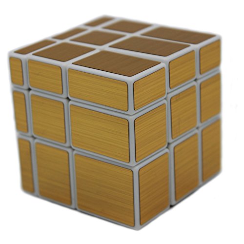 MEISHINE 3x3x3 Zauberwürfel Magic Cube Golden Mirror Cube Speed Cube Puzzle Cube (White Background) von MEISHINE
