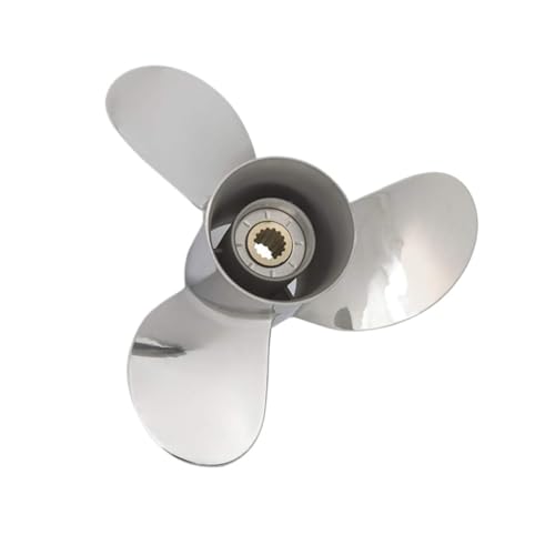 Bootspropeller 13 x 17 Zoll Edelstahl-Außenbordpropeller, 3-Blatt, passend for Motoren mit 60–115 PS, 15 Keilzähne, OEM-Teilenummer 688-45930-01-98 Bootspropeller 13 x 17 Zoll Edelstahl-Außenbordpropeller, 3-Blatt, passend for Motoren mit 60–115 PS, 15 Keilzähne, OEM-Teilenummer 688-45930-01-98 von MEIVIYA
