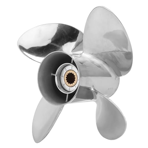 Bootspropeller 4-teilige Flügel Außenbordpropeller aus Edelstahl, 13 x 19 RH Pitch, passend for 50-130 PS Motor, RH Propeller Bootspropeller 4-teilige Flügel Außenbordpropeller aus Edelstahl, 13 x 19 RH Pitch, passend for 50-130 PS Motor, RH Propeller von MEIVIYA