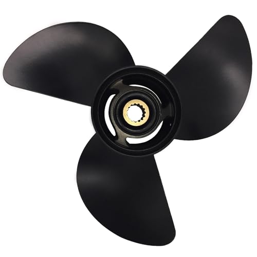 Bootspropeller Bootspropeller 13 3/4x13 for 60 PS-125 PS 3 Flügel Aluminium 15 Zähne RH OEM NO: 3HKB64527-0 13,75x13 von MEIVIYA
