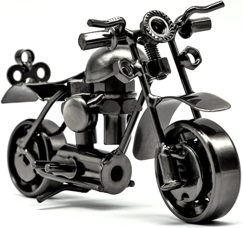 MEIYAXINWIN Retro Motorrad Modell, Motorrad Statue, Motorrad Deko Handwerk, Vintage Motorrad Modell Dekoration, Eisen Motorrad Modell, Motorrad Ornament Geschenke für Motorradfahrer von MEIYAXINWIN