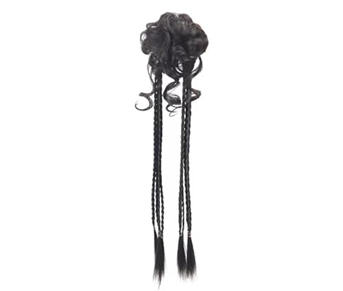 Hair extension, Bun Hair Piece Synthetic Hair Bun Extensions Messy Fluffy Straight Hair Elastic Band Chignon Scrunchy Wrap Updo False Hair Pieces for Women Bun Extension(Natural) von MELY